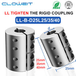 Shaft Coupling  LL D25L25/35/40 Spider Rigid Torque Motor Connector Coupler CNC Aluminium Universal Joint 3D Printer Cardan