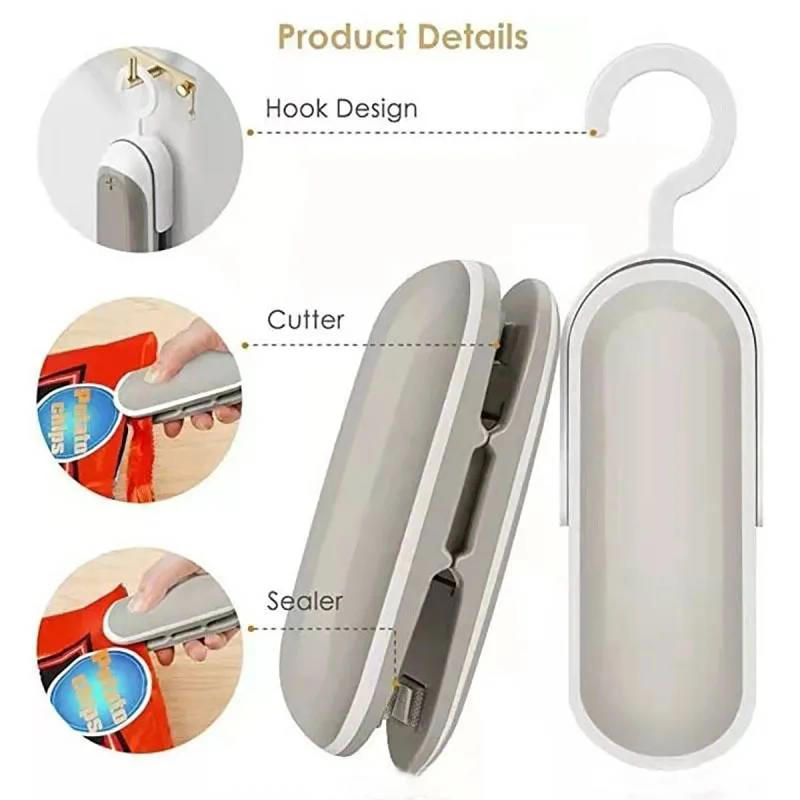 Description Picture 3 of itemVacuum Food Sealer Plastic Bag Mini Packaging Machine Portable Plastic Sealer Food Storage Snack Vacuum Sealer (no Battery)