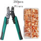 250pcs and Pliers