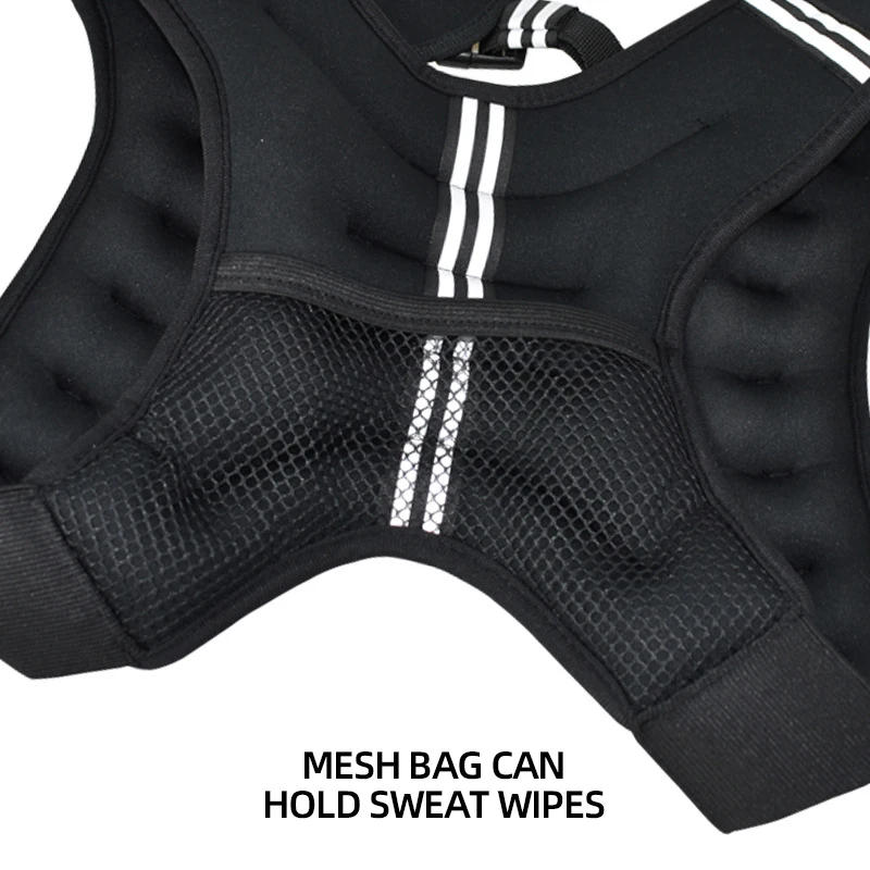 Description Picture 4 of itemWeight-bearing Vest Adjustable Workout Equipment Strength Training Fitness Weighted Exercise Vest Outdoor Breathable  Jacket