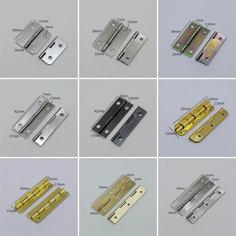 Description Picture 5 of item10Pcs Window Accessories Door Hinges 8mm-100mm Metal Cross Hinge Folding Colorful Furniture Hardware