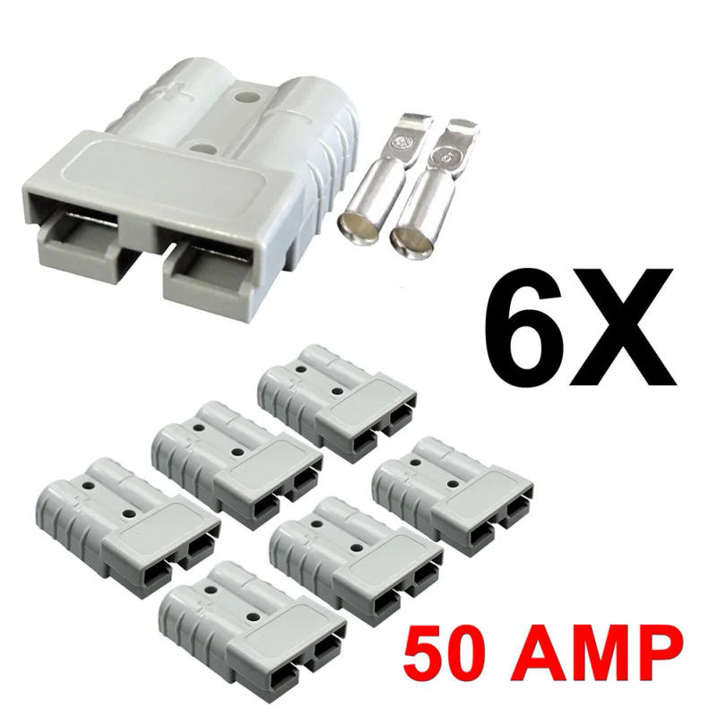 Description Picture 3 of item50A Connector For Anderson Style Plug Connectors DC Power Solar Caravan Motorcycle Socket Battery Charging Adapter Accessories