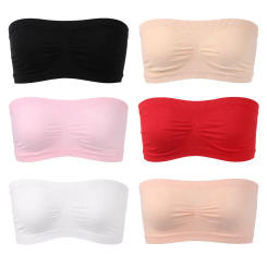 Women Seamless Strapless High Elastic Wrapped Invisible Strapless Chest Wraps Tube Tops Sports Pregnant mothers Bra Fashion
