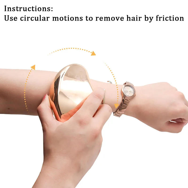 Description Picture 4 of itemCrystal Hair Eraser Epilator Reusable Crystal Hair Remover Painless Exfoliation Hair Removal Tool Hair Eraser for Back Arms Legs