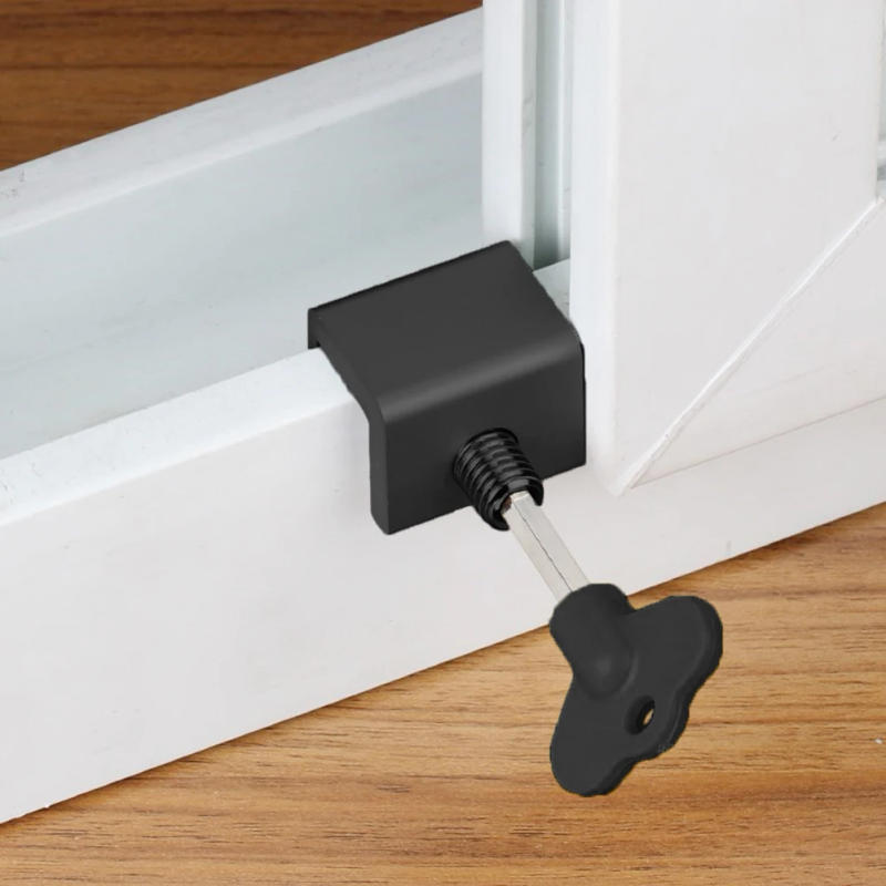 Description Picture 6 of itemDoor Window Lock Stopper with Key Wrench Door Frame Security Lock Aluminium Alloy Door Window Limiter Lock Kid/Children Guards