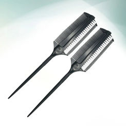 2pcs Double Sided Hair Coloring Hair Comb Hair Treatment Comb Hair Dye Brush Portable Hair Tint Brush for Home DIY Salon Baber