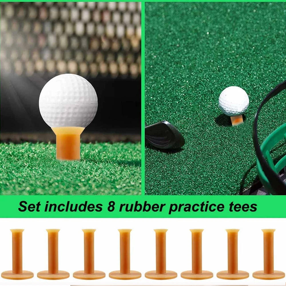 Description Picture 6 of item8pcs 75cm Rubber Golf Tees for Mats,Driving Range Tees Golf Mat Tees Fit for Practice Mat Indoor Outdoor Simulator