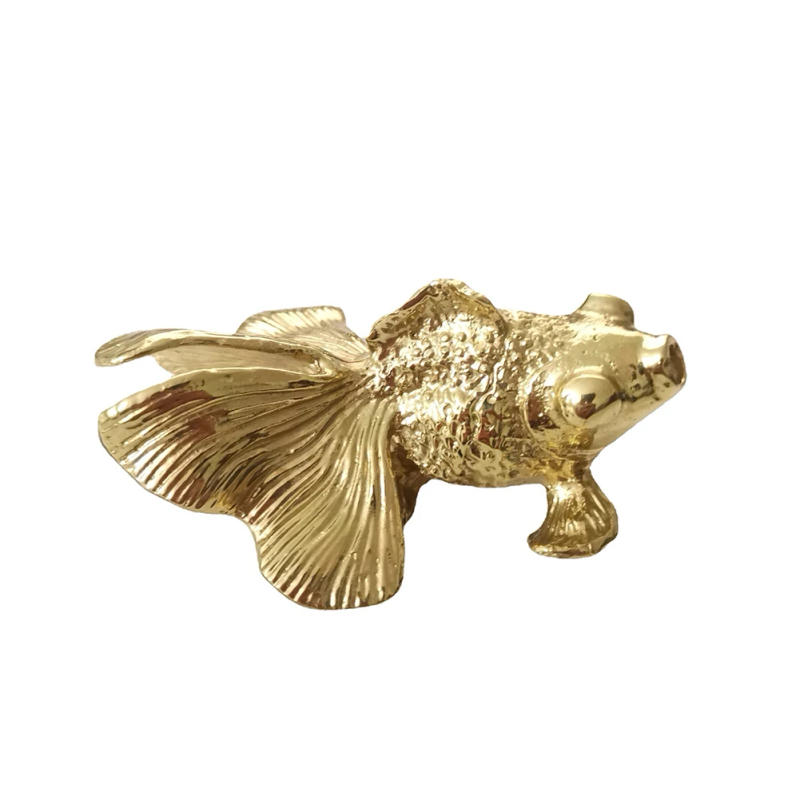 Description Picture 4 of itemGoldfish Cabinet Handles Brass Drawer Knobs Unique Animal Cupboard Door Handles Furniture Hardware Home Decoration Pulls
