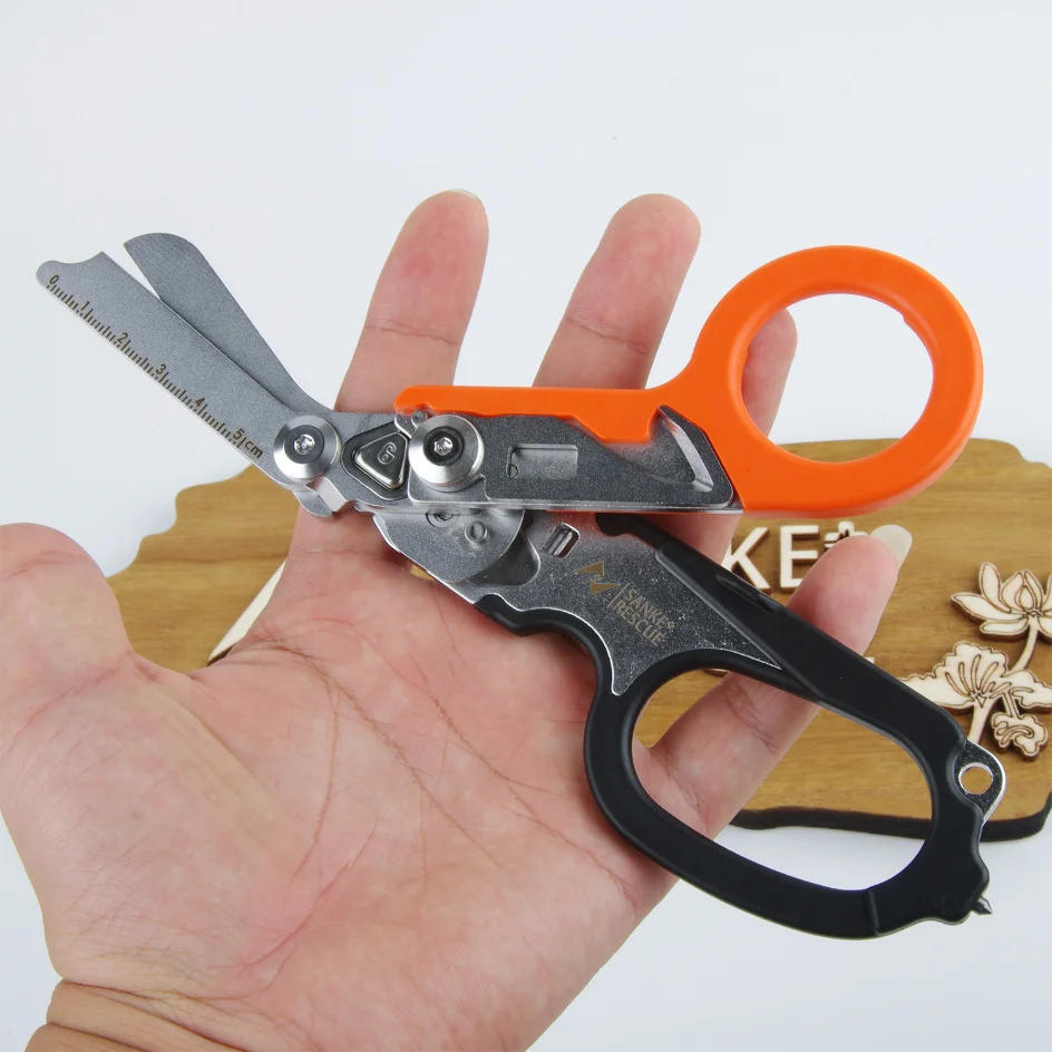 Description Picture 5 of itemMultifunction Mini Portable Emergency Raptors Shears Tactical Folding Stainless Scissors Tactical Plier Outdoor Survival Tool