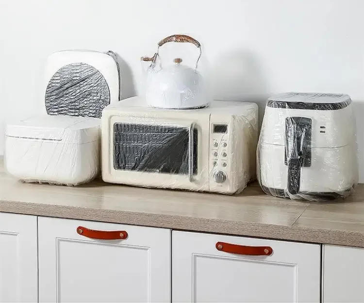 Description Picture 4 of itemReusable Disposable Microwave Oven Cover Household Thicken Transparent  Appliance Dust Protection Wrap  Fan Rice Cooker Cap Item