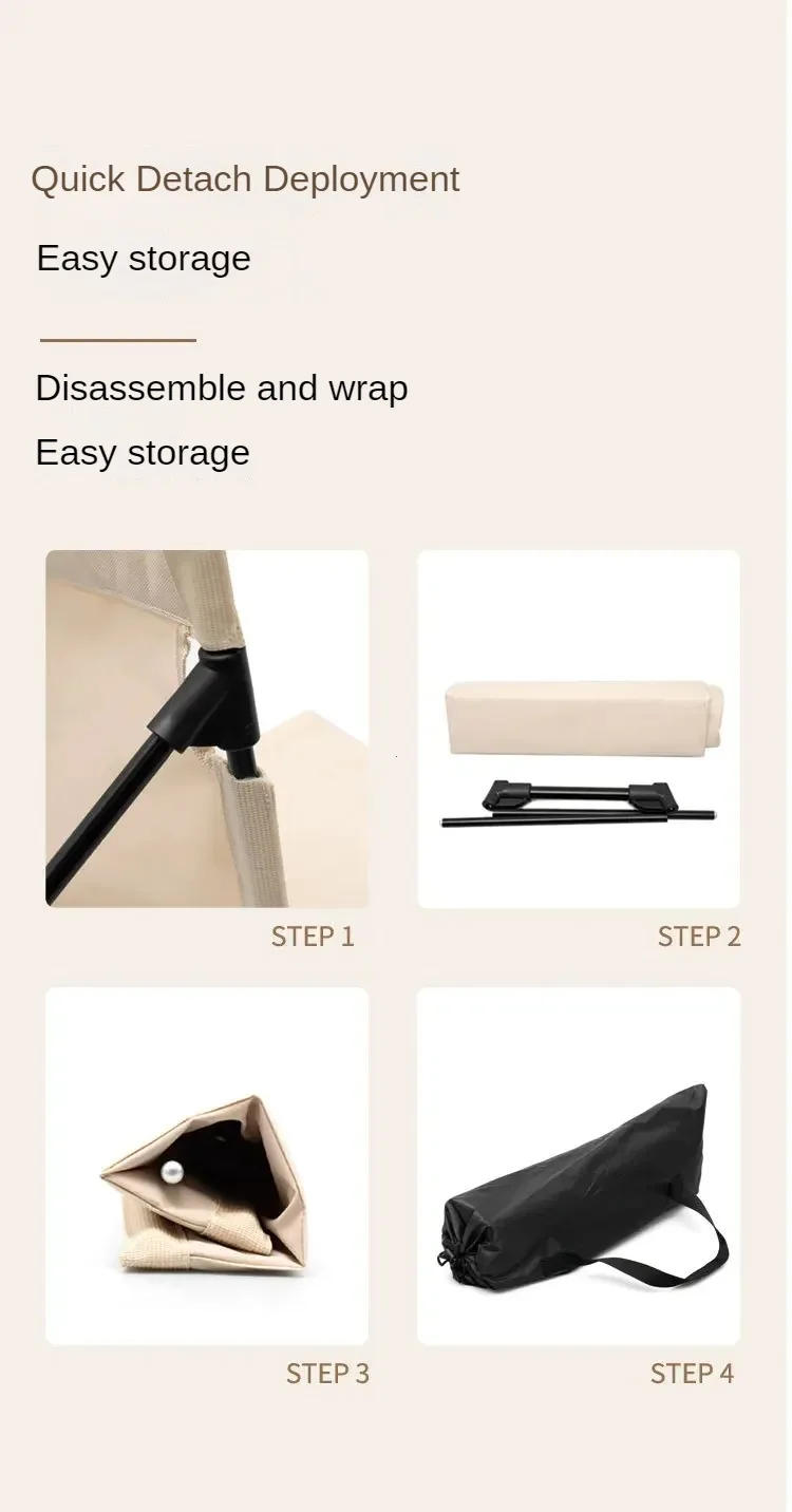 Description Picture 5 of itemFoldable Camping Chair Outdoor  portable ultra light folding stool fishing chair camping backrest sitting chair camping bench