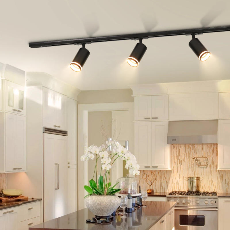 Description Picture 4 of itemLed Track Light GU10 Set Track Lamp 110v 220v Replaceable GU10 Bulb for Clothing Shop Store Kitchen Living Room Decor Lighting