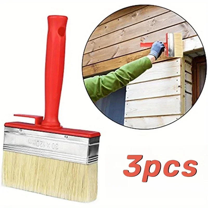 Description Picture 2 of item1/3 Pack Thickened Long-Bristled Decorative Wall Brush Paint Paint Soft-Bristled Decorative Wall Brushing Tool Easy To Clean