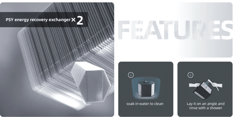 Description Picture 6 of itemFresh Air Fan7500m3/h Tuya Wifi Smart Factory Direct Sale Best Price Fresh Air Heat Recovery Ventilation H13 99.97% Industrial