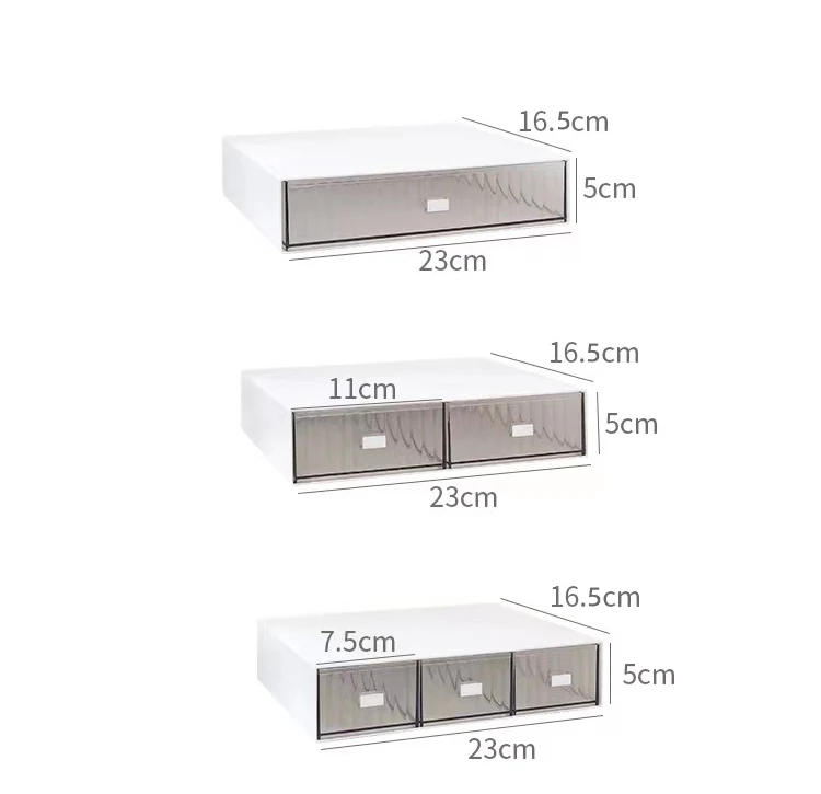 Description Picture 3 of itemIns Acrylic Pen Holder Storage Box Desktop Stationery Pen Box Office Transparent Large-capacity Drawer Makeup Organizer Cosmetic