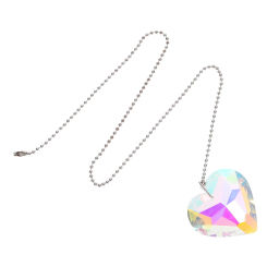 Pull Chain Extension Connector Crystal Ceiling Fan Pulls Decorative Heart Ornaments
