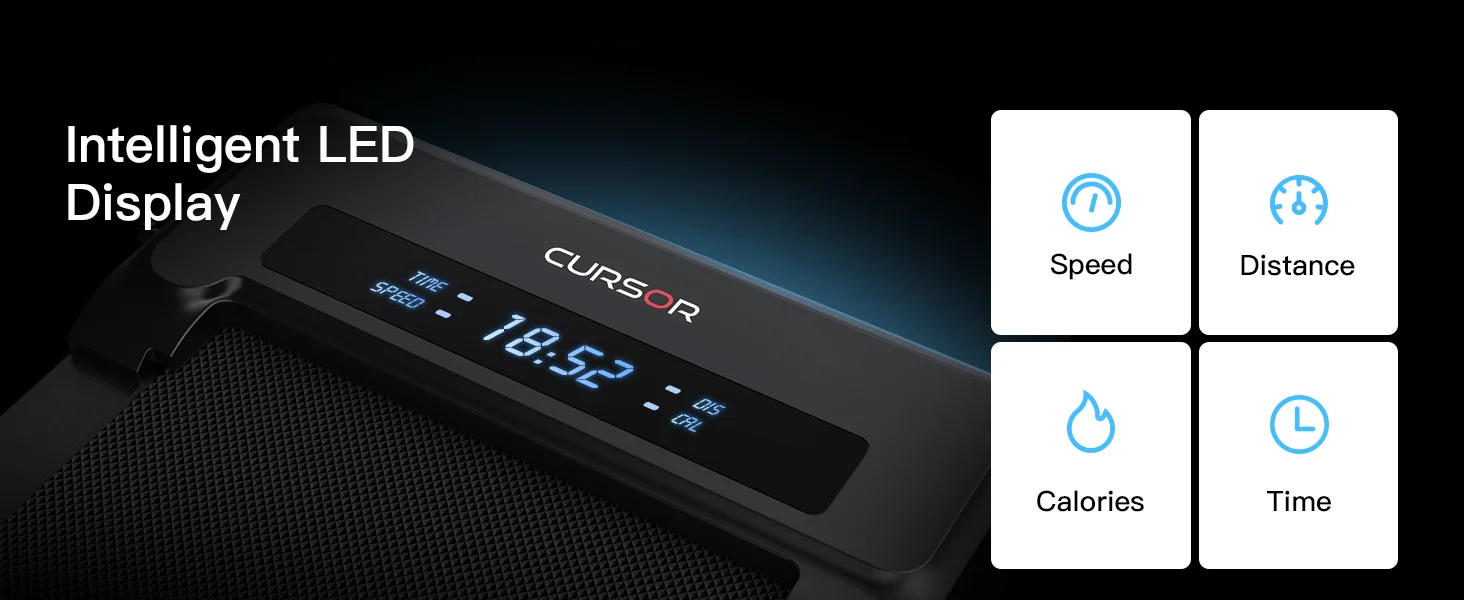 Description Picture 4 of itemFITNESS Under Desk Treadmill with Full-Screen Display, Walking Pad for Home Small, 2.5 HP Quiet Brushless, 265 LBS Capacity