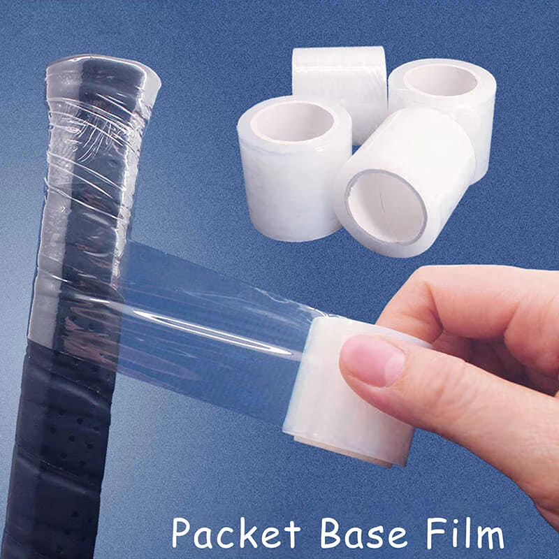 Description Picture 2 of itemWaterproof Badminton Racket Overgrip Transparent Anti-sticking Towel Sweatband Priming Film Tennis Rackets Grip Backing Cushion