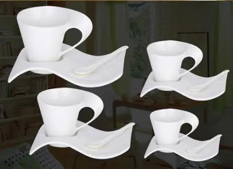 Description Picture 6 of itemEspresso Coffee Cup European Ceramic Mug with Spoon and Cup Holder Kitchen Bar Supplies Home Living Room Drinking Utensils