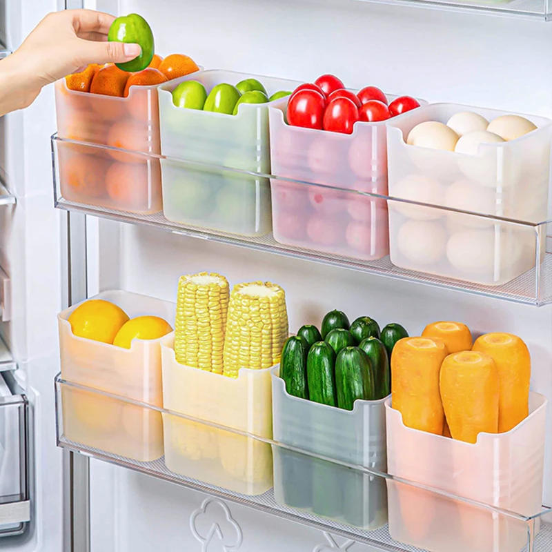 Description Picture 5 of itemFridge Door Storage Box Food Fresh Refrigerator Organizer Bin Food Container Kitchen Fruit Spice Vegetable Box Shelf Basket