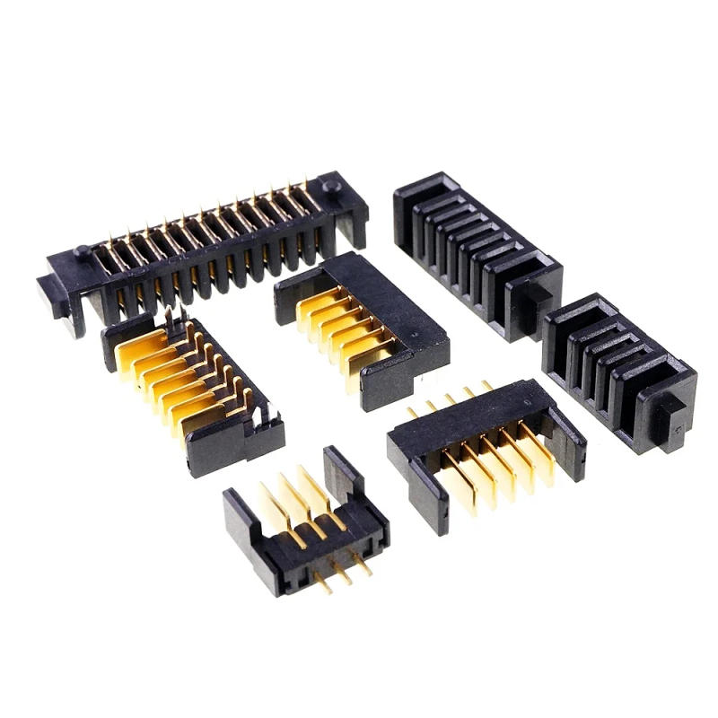 Description Picture 4 of item5 20Pcs Blade Male Battery Connector 2.0 MM Pitch 3 4 5 6 7 8 9 10 11 12 Position Right Angle Through Holes Straight PCB Header