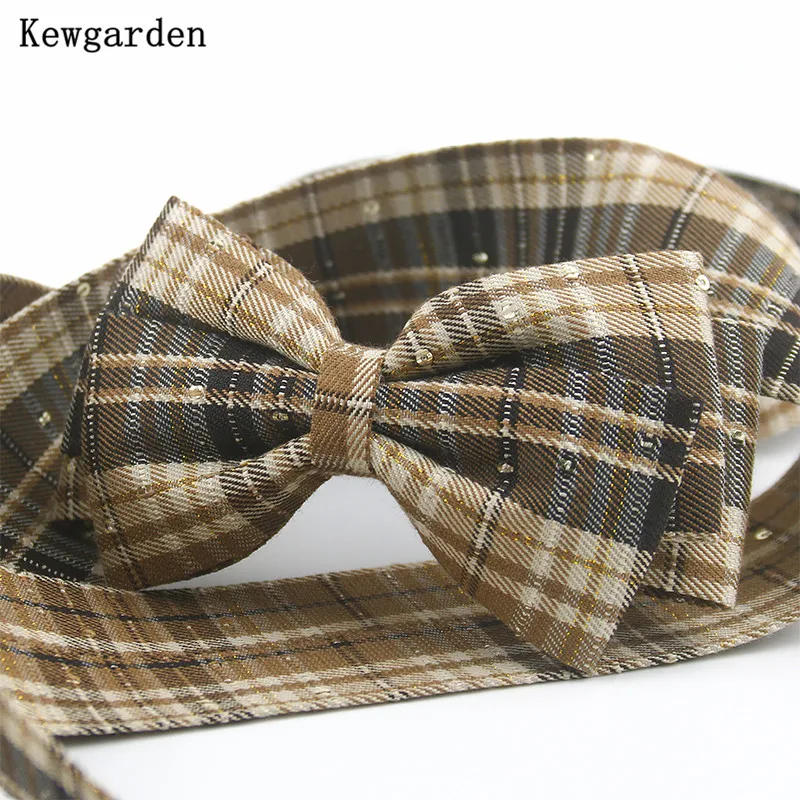 Description Picture 4 of itemKewgarden 2" 1" 10mm 25mm 5cm Sequins Plaid Fabric Ribbons Handmade Tape Carfts Sewing DIY Bow tie Hair Accessories 11 Yards