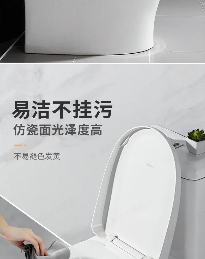 Description Picture 6 of itemPP Universal Slow-Close Toilet Seat Lid Cover Set Thicken Replacement Antibacterial Square Round O/V Type Toilet Seats