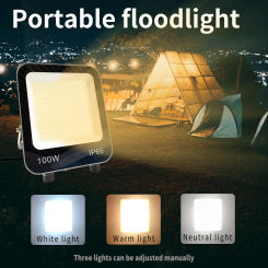 New indoor and outdoor lighting, Portable Flood Light, Billboard Spotlight, Garden Wall Lamp, site Lighting, AC85-265V