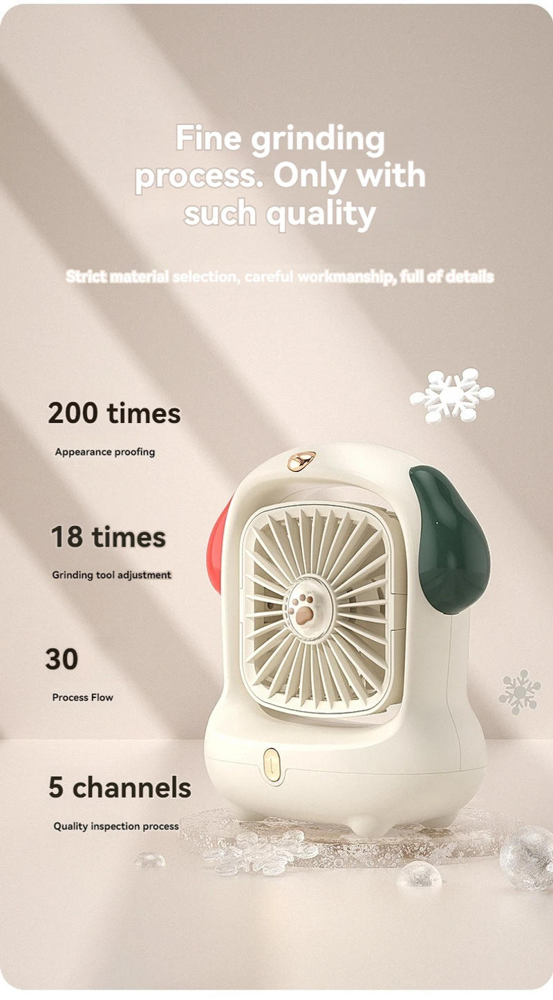Description Picture 5 of itemDesktop Small Fan Mini Cartoon USB Charging Fan High Wind Portable Student Dormitory Fan
