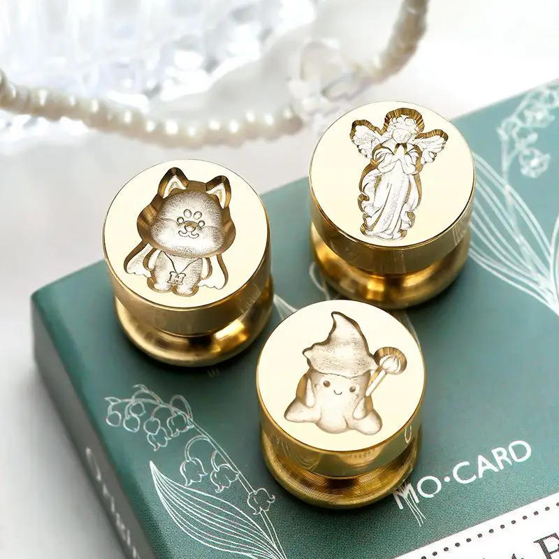 Description Picture 5 of itemSeal Wax Stamps Head 3D Carving Animal Pattern Brass Copper For DIY Scrapbooking Envelope Invitation Gifts Crafts Decoration