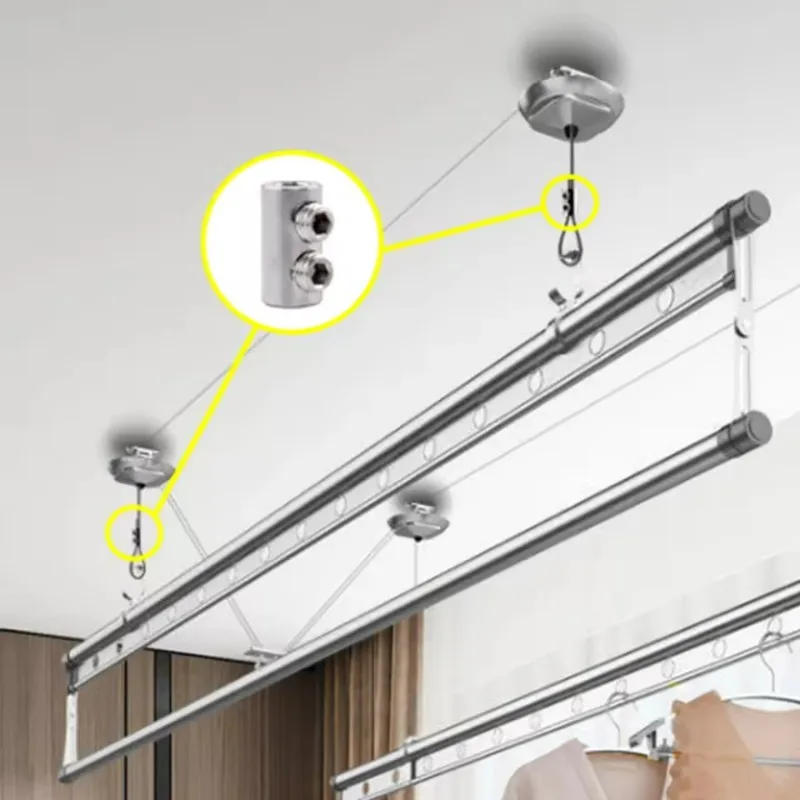 Description Picture 5 of item1/2mm Steel Wire Rope Clamp Stainless Steel Double Holes Metal Copper Clip Adjustable Screws Fastener Hardware Sling Tools