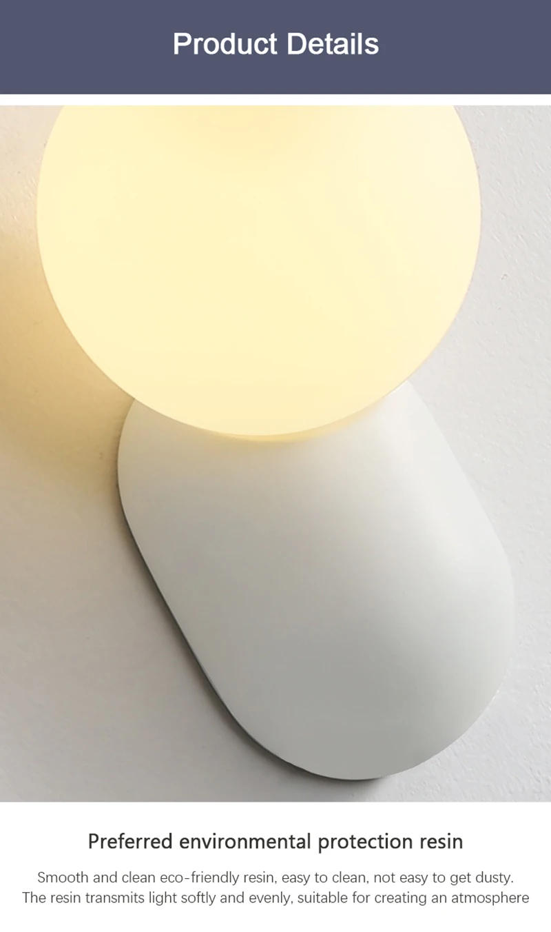 Description Picture 4 of itemCream Wind Bedhead Wall Lamp Bedroom Living Room Wall Light Study Background Children's Room Bedhead Decorative Led Wall Lamps