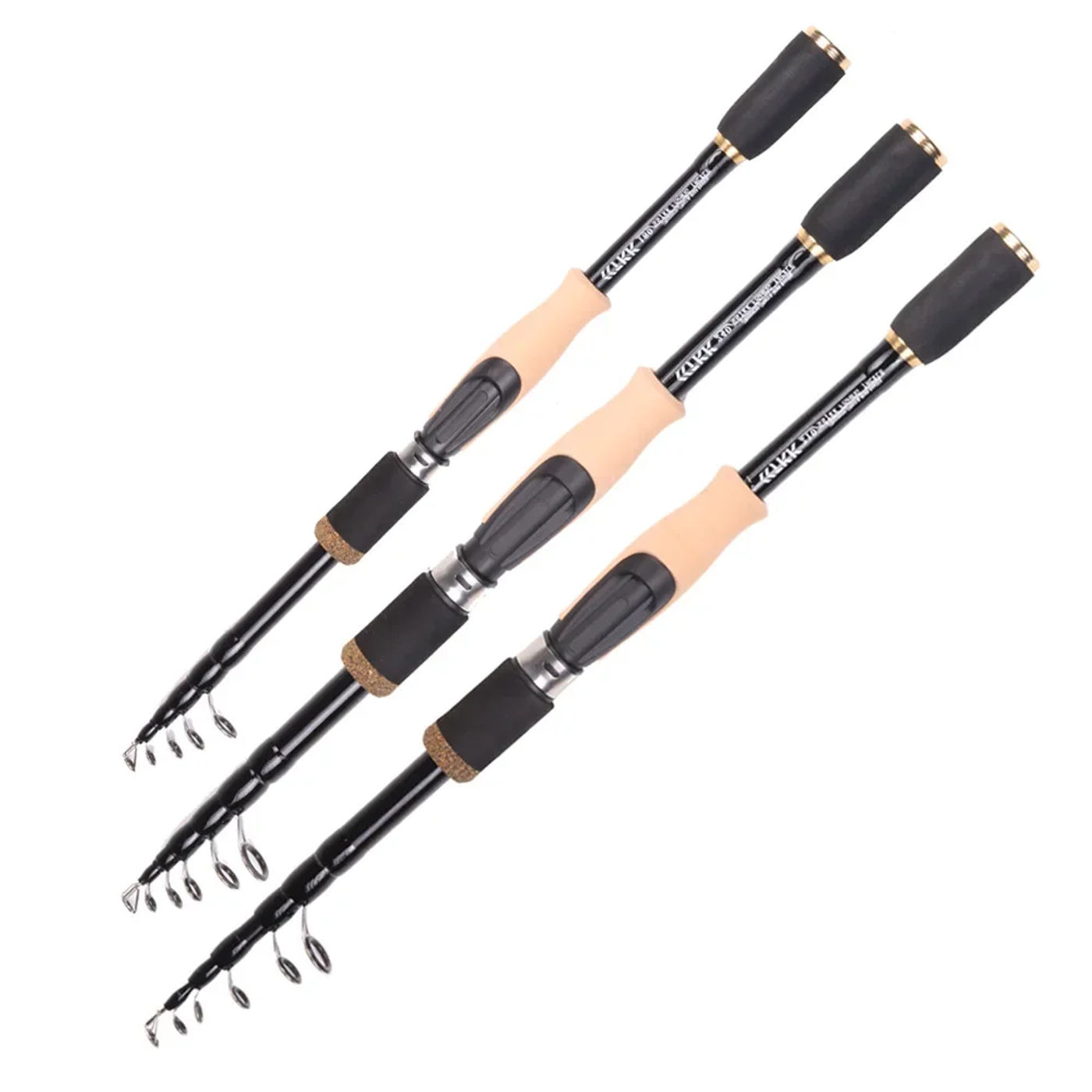 Description Picture 3 of itemTelescopic Fishing Lure Rod 1.6M 1.8M 2.1M  2.4M Carbon Fiber Handle Spinning Durable Carp Travel Portable Pole Tackle  ﻿