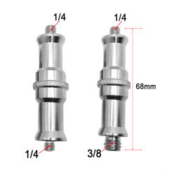 1/4 to 1/4 3/8 Conversion Screw Extension Stud Rotation Transfer Metal Screw  Photography Accessories  for Flash Light Bracket