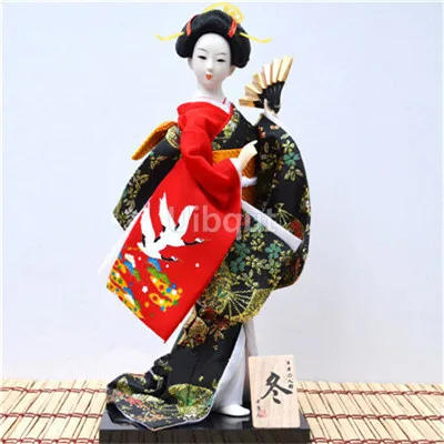 Description Picture 5 of itemGeisha Japanese kimono doll puppet seafood sushi shop restaurant decorate tool cute toy embellishment ornaments gift crafts 1-28