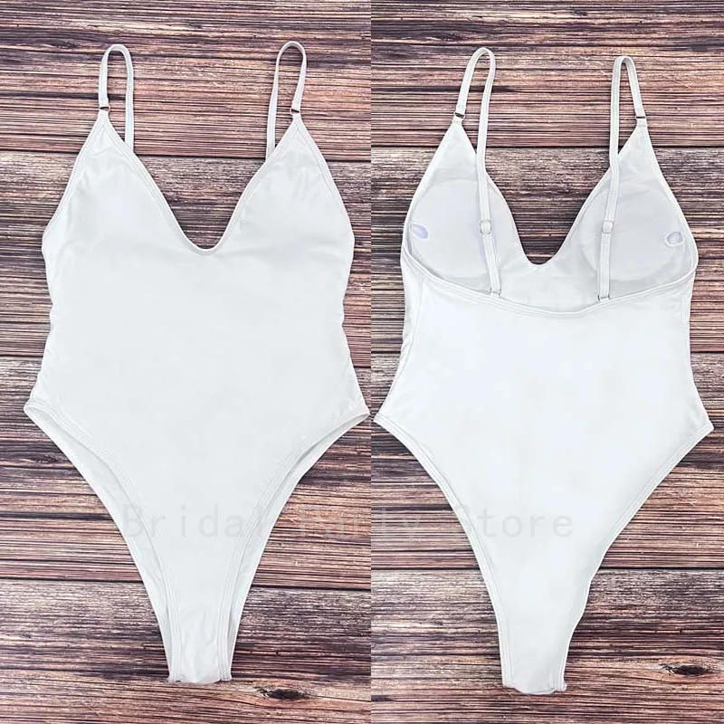 Description Picture 5 of itemSexy Padded One Piece Swimsuit Women Swimwear Solid Bathing Suit monokini Swimming Suit Summer Swim Suit maillot de bain femme