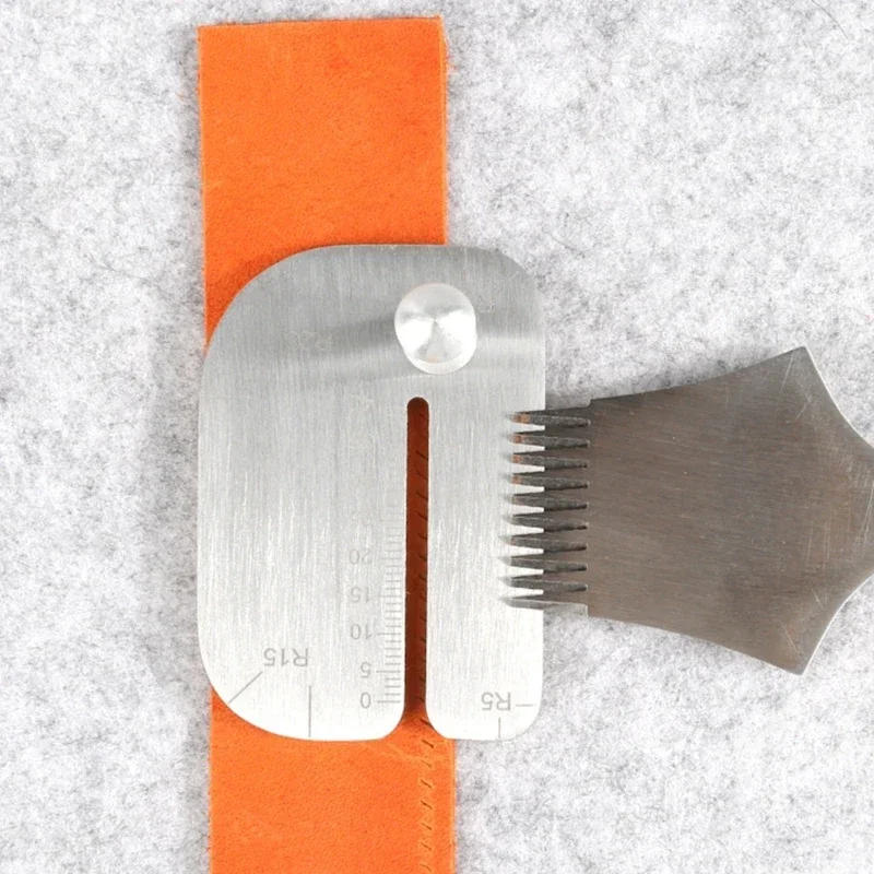 Description Picture 5 of itemDIY Leather Pulling Board Practical Cutting Ruler Tool, Stainless Steel Manual Leather Cut Auxiliary Accessories Auxiliary Tools