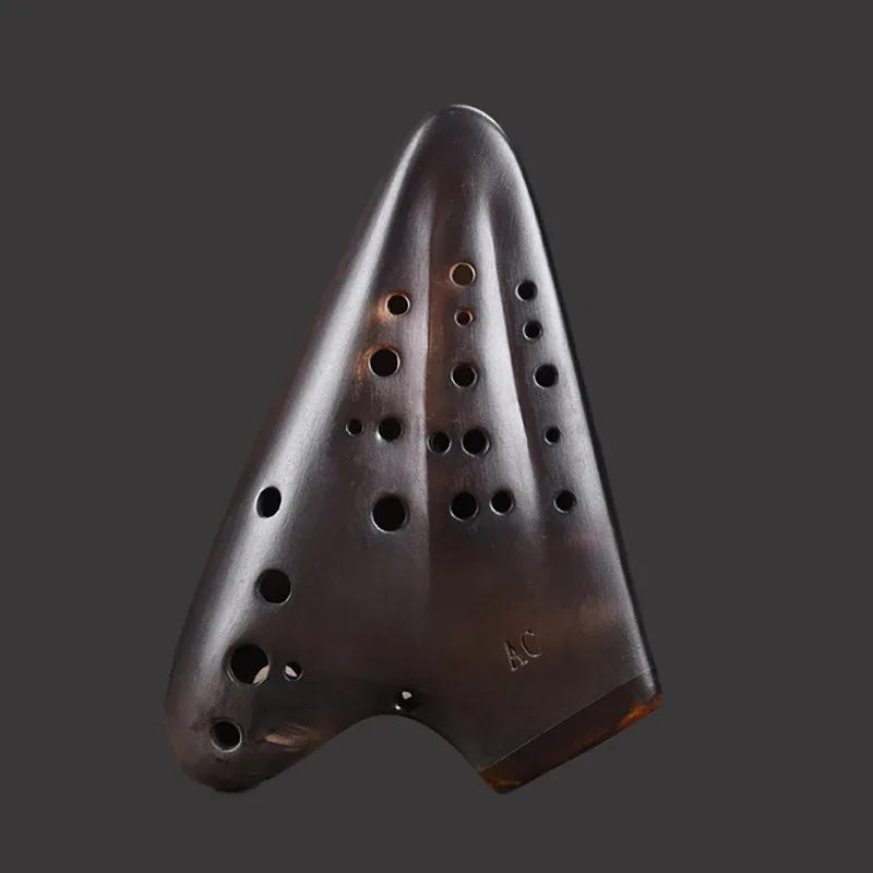 Description Picture 5 of itemProfessional Triple Ocarina Porcelain Advanced Alto C AC Smoked Ceramic Ocarinas Music Flute Traditional Orff Instruments Gifts