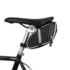 1L Portable Bike Tail Bag Waterproof Bike Saddle Bag Reflective Lightweight Bicycle Rear Bag MTB Road Bike Accessories