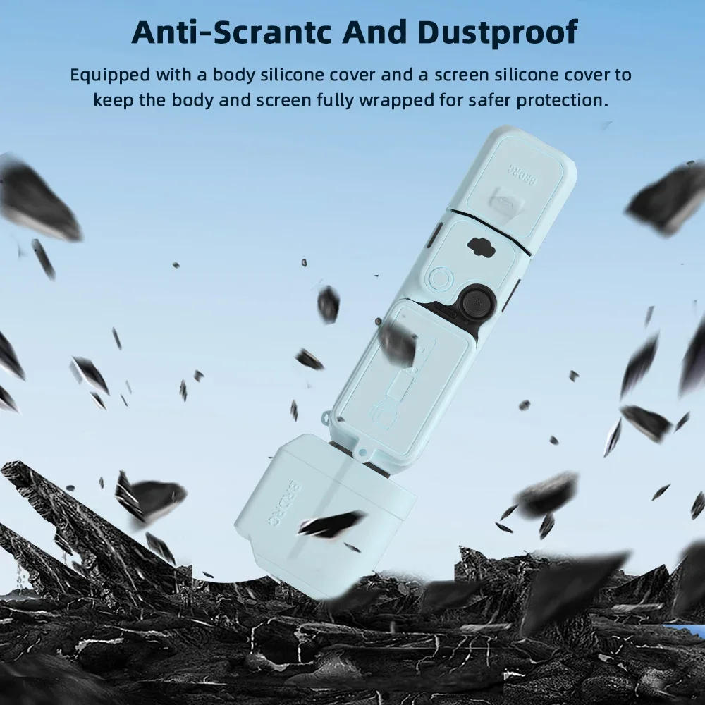 Description Picture 4 of itemBRDRC Silicone Case for DJI Pocket 3 Camera Anti-Scratch Gimbal Camera Protective Cover with Rope Camera Accessories