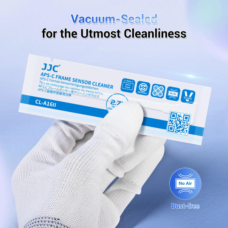 Description Picture 6 of itemJJC APS-C Frame and Full Frame Sensor CCD/CMOS 12pcs Cleaning Swab DSLR Lens Camera Swabs for keyboard LCD screen