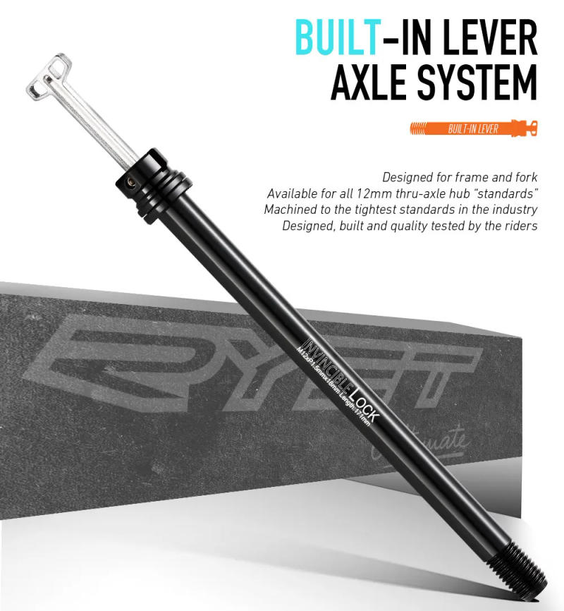 Description Picture 2 of itemRYET Bicycle Quick Release 12 MTB Lock Disc Thru Axle Road Bike Front Rear Bicycle Skewer 12x142 12x100 12x148 Bike Accessories