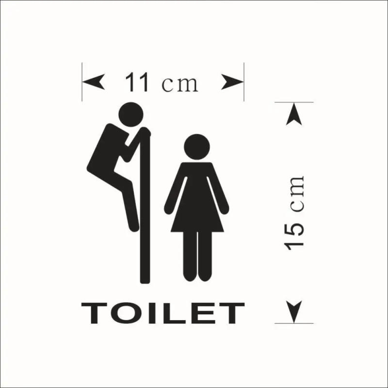 Description Picture 6 of itemBathroom Funny Toilet Sticker Wall Stickers PVC Waterproof Wall Decals Cute Cartoon Windows Door Home Decoration Five Models
