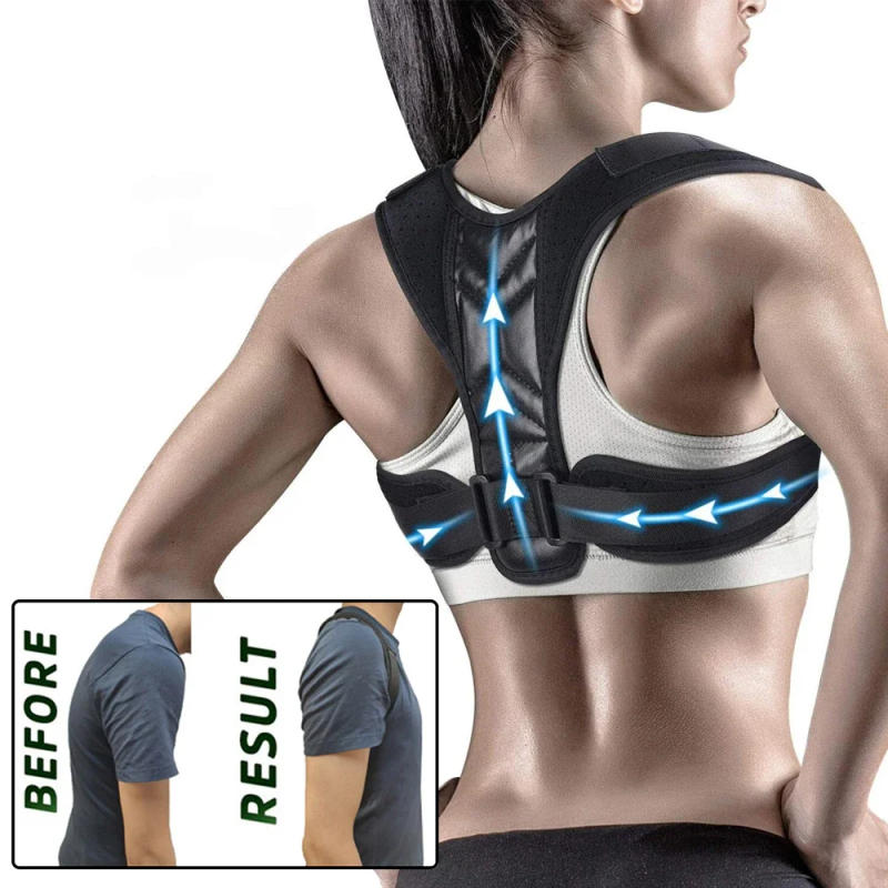 Description Picture 2 of itemBack Posture Correction Belt Hunchback Corrector Adult Men and Women Sitting Posture Correction Belt Shoulder Straight Back