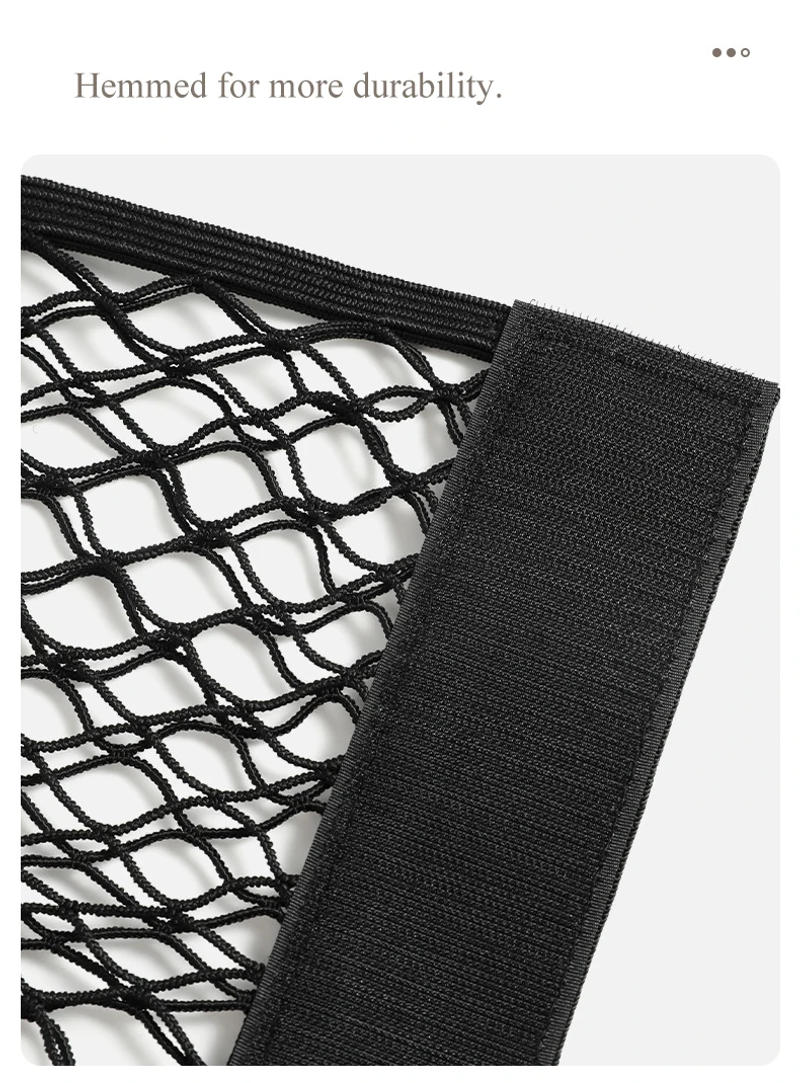 Description Picture 6 of itemKitchen Self-adhesive Trash Bag Storage Net Bag Double-Deck Elastic String Mesh Bag Wall Mounted Sundries Organizer