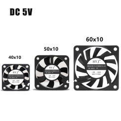 40mmx40mmx10mm 50mmx50mmx10mm 60mmx60mmx10mm 5V 2Pin DC Cooling Silent Fan CPU Coolers