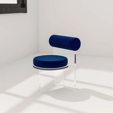 Plastic Clear Nordic Chair Floor Lumbar Support Ground Acrylic Designer Chairs Balcony Cadeiras De Plastico Home Furniture