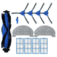 For Proscenic 850P Robot Vacuum Cleaner Replacement Parts Main Roller Brush HEPA Filter Side Brush Mop Cloth Rags