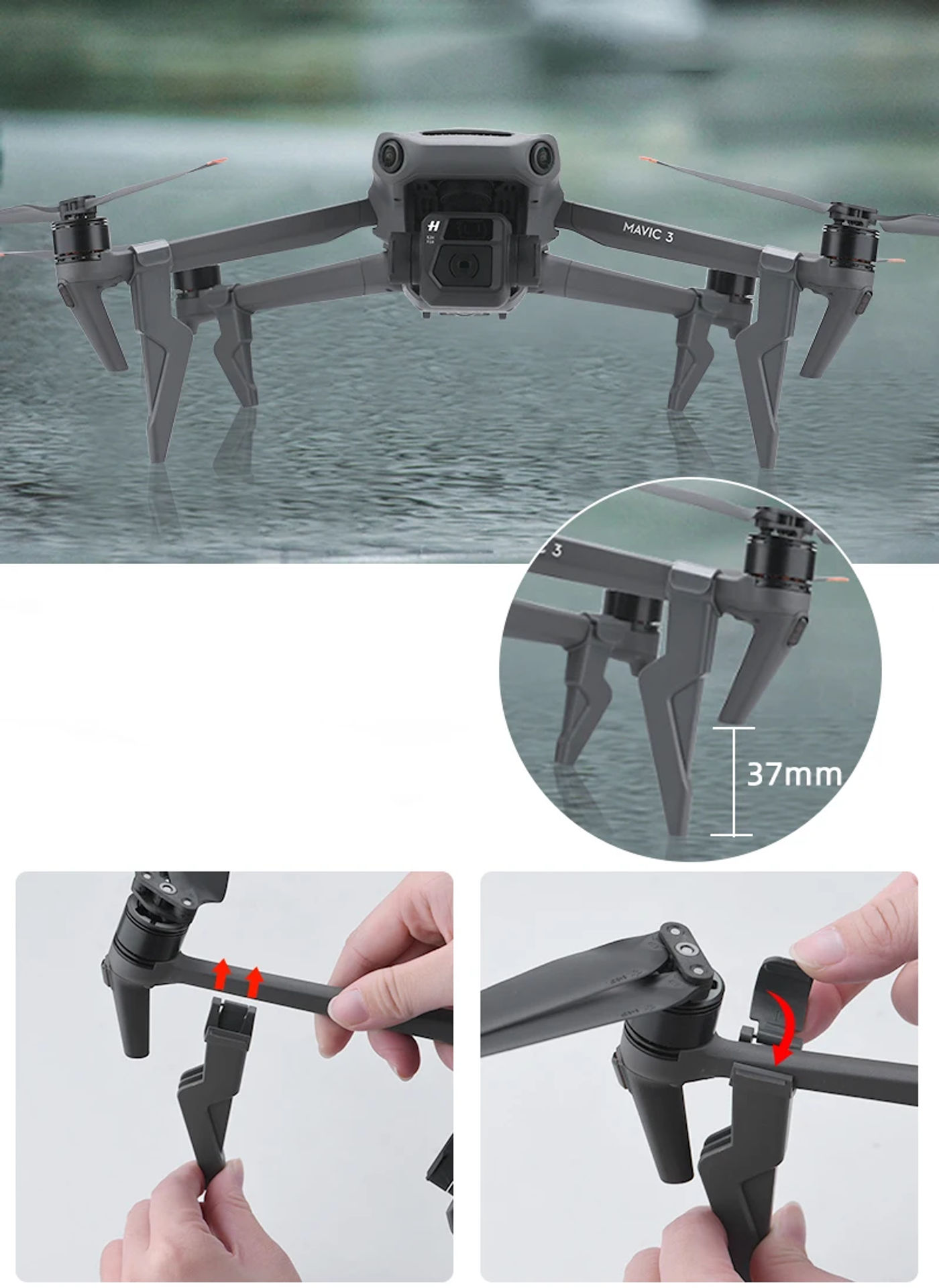 Description Picture 5 of itemAirdrop System for DJI Mavic 3 Pro/Classic Drone Fishing Bait Delivery Device Thrower Parabolic Prop for Mavic 3 Accessories