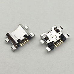 100pcs Micro USB Connector 5pin Charging Port Dock For Motorola E6 play XT2029 Huawei Honor Y6 Y9 Y5 2018 Youth 9 Lite Enjoy 7S